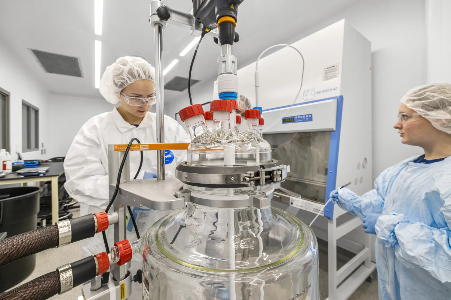 Workers in a lab