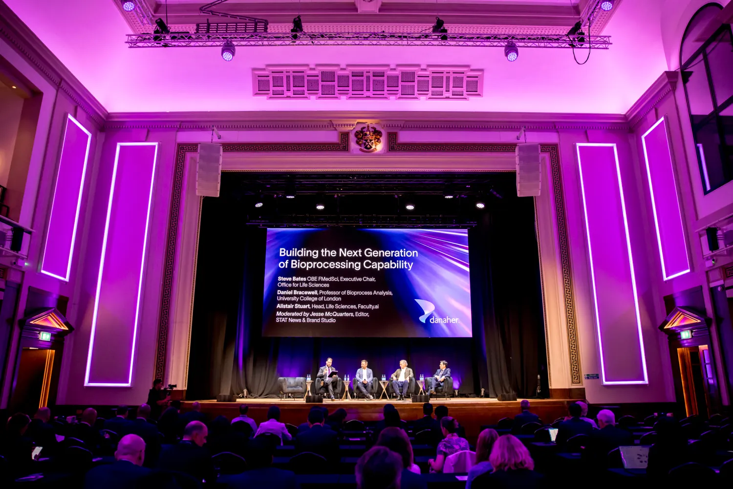 Speakers on stage at the 2026 Danaher Summit